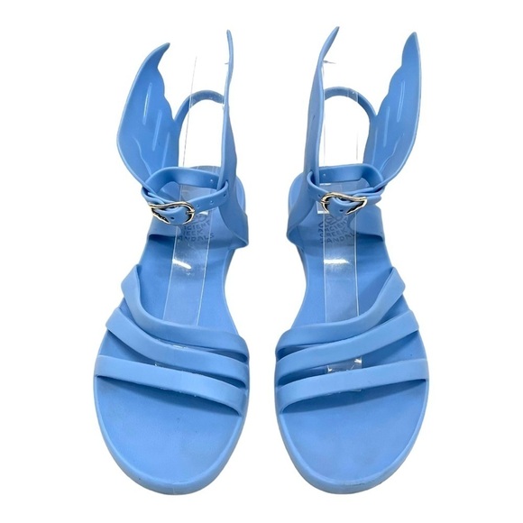Ancient Greek Sandals Ikaria Winged Blue Jelly Sandals Women’s 38 Authentic - Picture 4 of 16